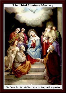 The Descent of the Holy Ghost upon Our Lady and the Apostles