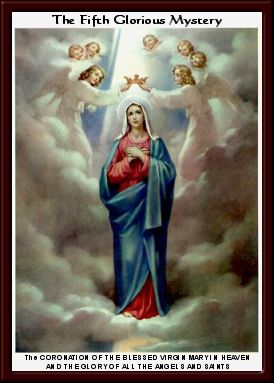 The coronation of the Blessed Virgin Mary in Heaven and the Glory of all the Angels and Saints